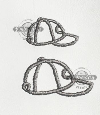 Ball Cap Outline Embroidery Design