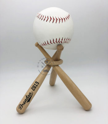 Wooden Baseball Softball Ball Display Stands - INDIVIDUAL