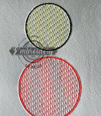 Circle Sketchy Embroidery Design