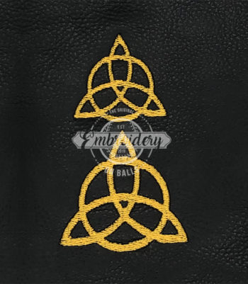 Celtic Triquetra  Filled Embroidery Design