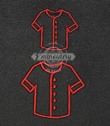 Uniform Shirt Outline Embroidery Design