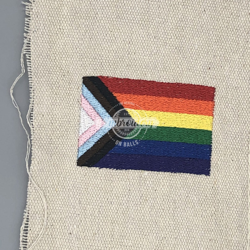 Pride Flag - Baseball Softball Embroidery Design