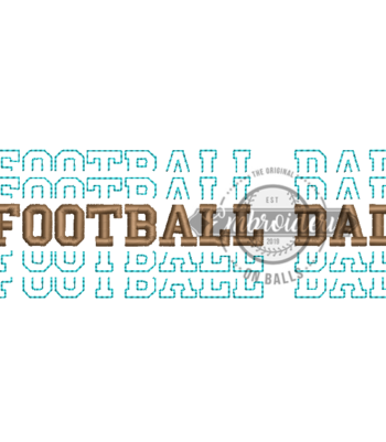 Breakout Football Dad - Embroidery Design