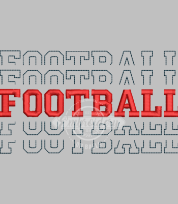 Breakout Football - Embroidery Design
