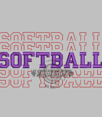 Breakout Softball - Embroidery Design