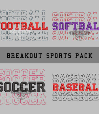 Breakout Sports Pack - Embroidery Design