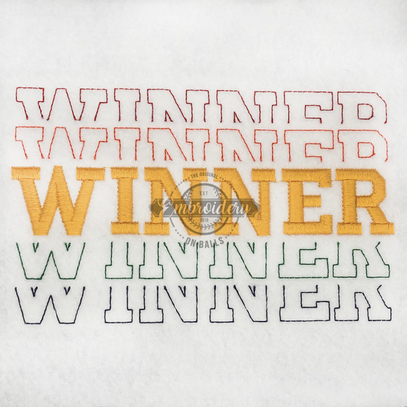 WINNER Breakout - Machine Embroidery Design