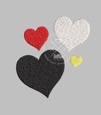Hearts - Mini Embroidery Design
