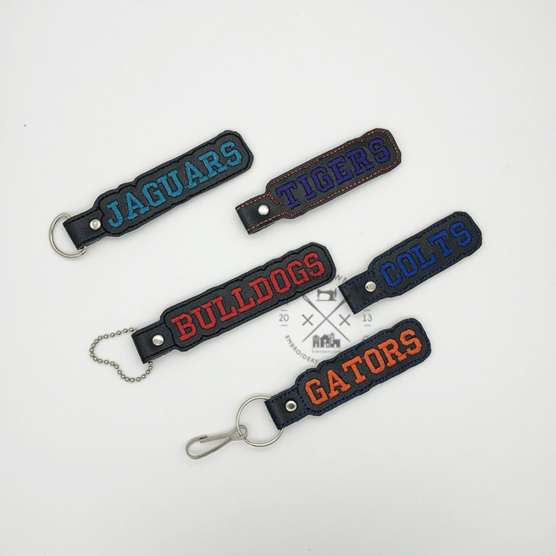 COLTS Team Key Fob - ITH Machine Embroidery Design - Image 2