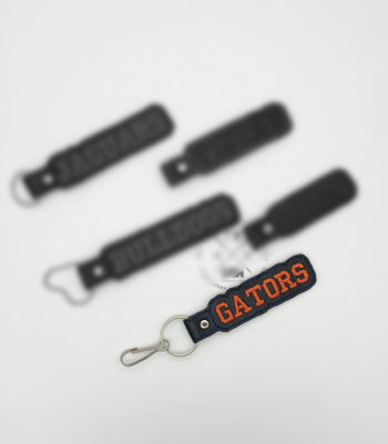 GATORS Team Key Fob - ITH Machine Embroidery Design