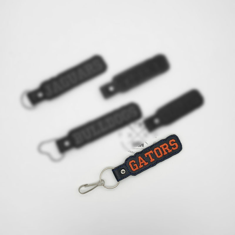 GATORS Team Key Fob - ITH Machine Embroidery Design
