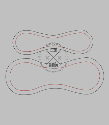 Baseball Softball Panel Builder - Placement Stitches Template