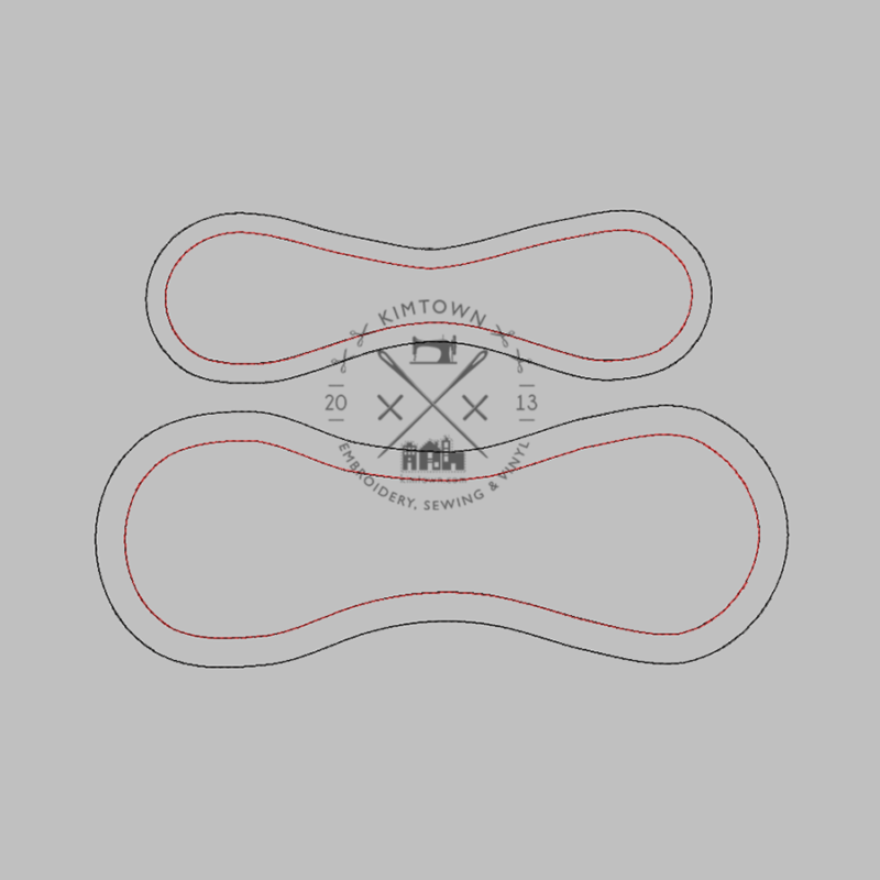 Baseball Softball Panel Builder - Placement Stitches Template