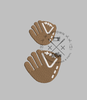 Catcher's Mitt - Mini Machine Embroidery Design Baseball Softball