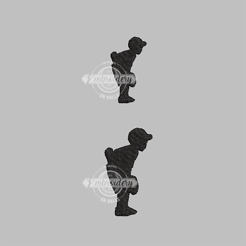 Little Players Pitcher Mound - Mini Machine Embroidery Design Baseball Softball - Image 2