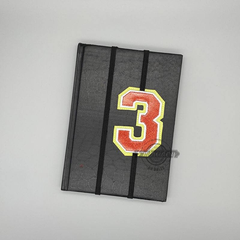 Numbers Band Hair Book - ITH Sports Machine Embroidery Design - Image 9