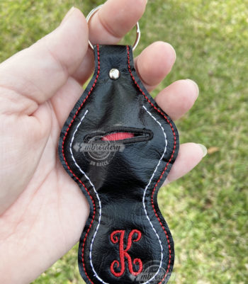 Chapstick Lipstick Gloss Holder - ITH Sports Machine Embroidery Design