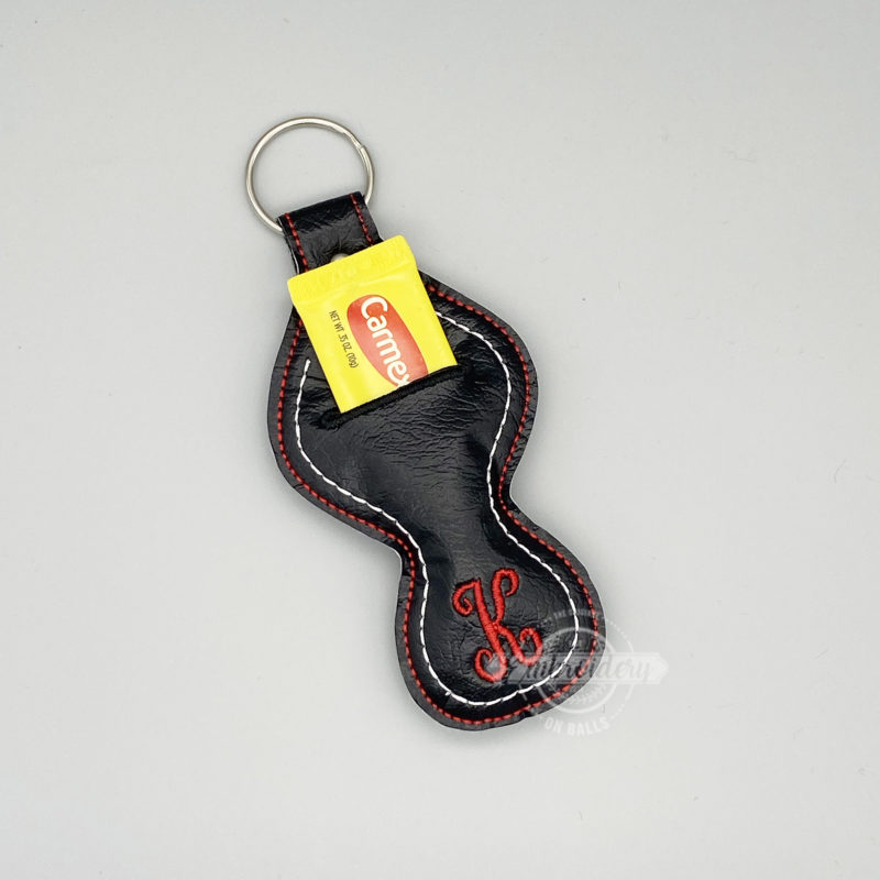 Chapstick Lipstick Gloss Holder - ITH Sports Machine Embroidery Design - Image 4