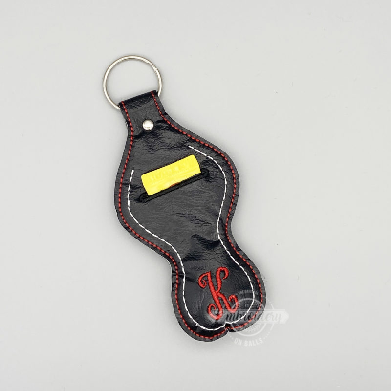 Chapstick Lipstick Gloss Holder - ITH Sports Machine Embroidery Design - Image 5