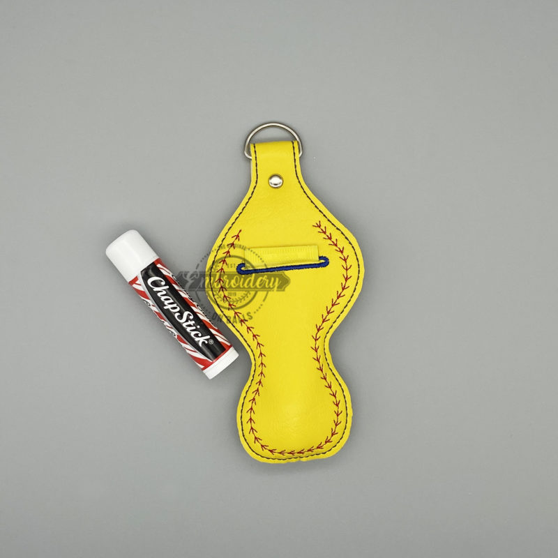 Ball Laces Chapstick Lipstick Gloss Holder - ITH Sports Machine Embroidery Design - Image 3