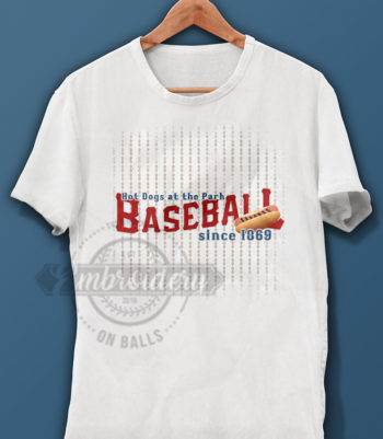 Baseball Hotdog Graphic Design