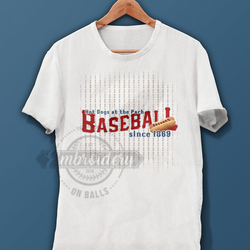 Baseball Hotdog Graphic Design