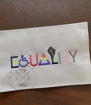 EQUALITY Machine Embroidery Design