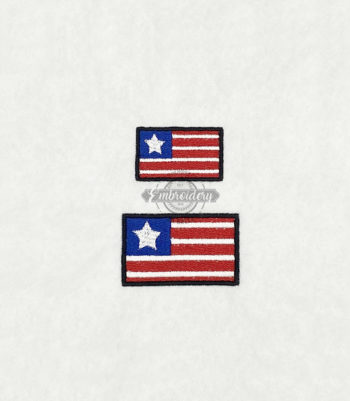 US Flag Stars Stipes - Mini Machine Embroidery Design