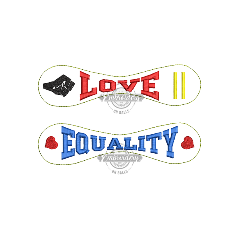 Love Equality Baseball Panel Builder- ITH Machine Embroidery Design
