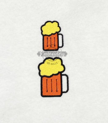 Mug Frosty Beer Root Beer - Mini Machine Embroidery Design
