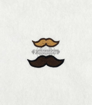 Mustache - Mini Machine Embroidery Design