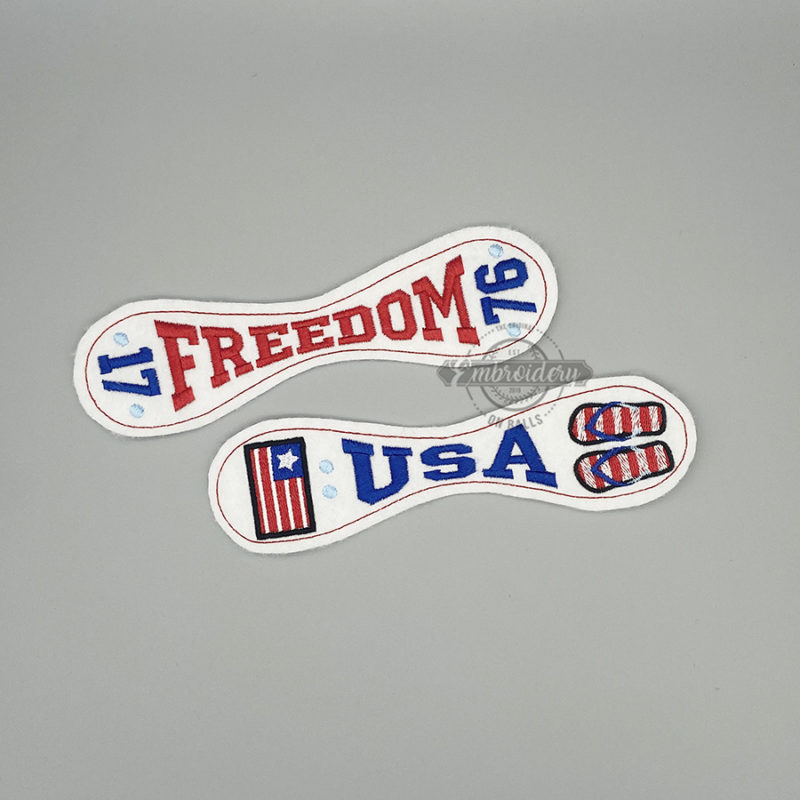 FREEDOM USA Baseball Panel Builder- ITH Machine Embroidery Design