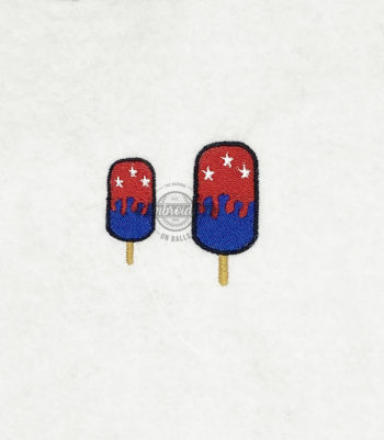 Frozen Treat Popsicles Stars - Mini Machine Embroidery Design