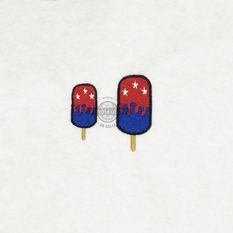 Frozen Treat Popsicles Stars - Mini Machine Embroidery Design