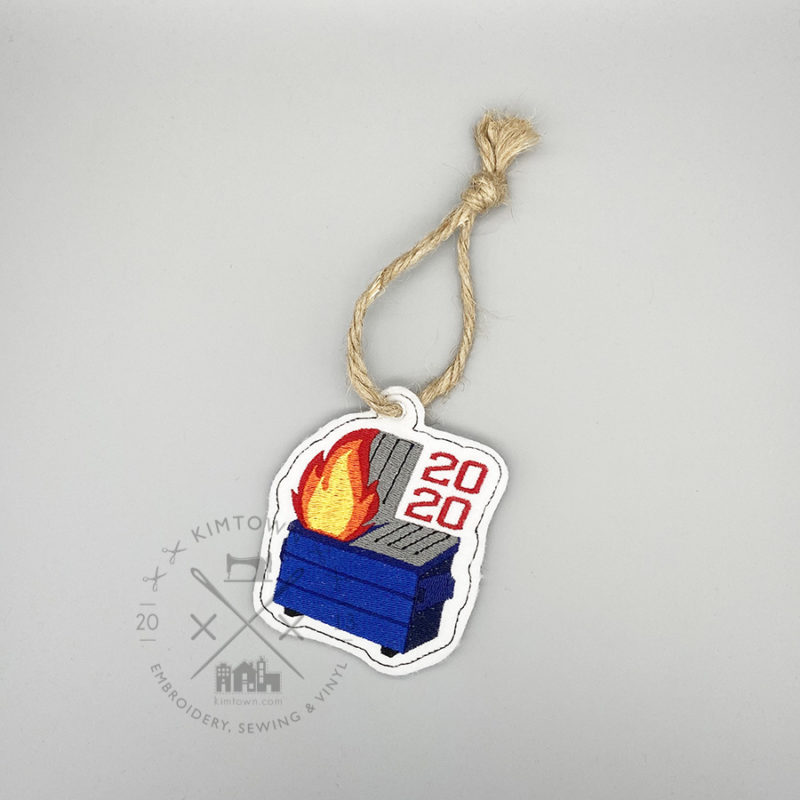2020 Dumpster Fire Design – Machine Embroidery Design - Image 2