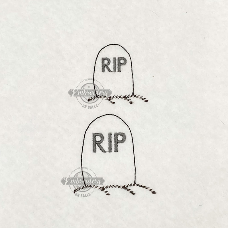 RIP Tombstone - SPOOKY Halloween Stitches - Machine Embroidery Designs