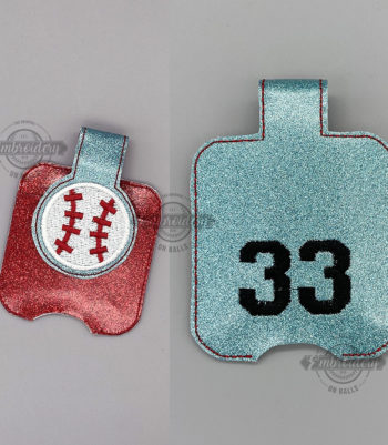 BASEBALL SOFTBALL Hand Sanitizer Holder - Digital Machine Embroidery Design File