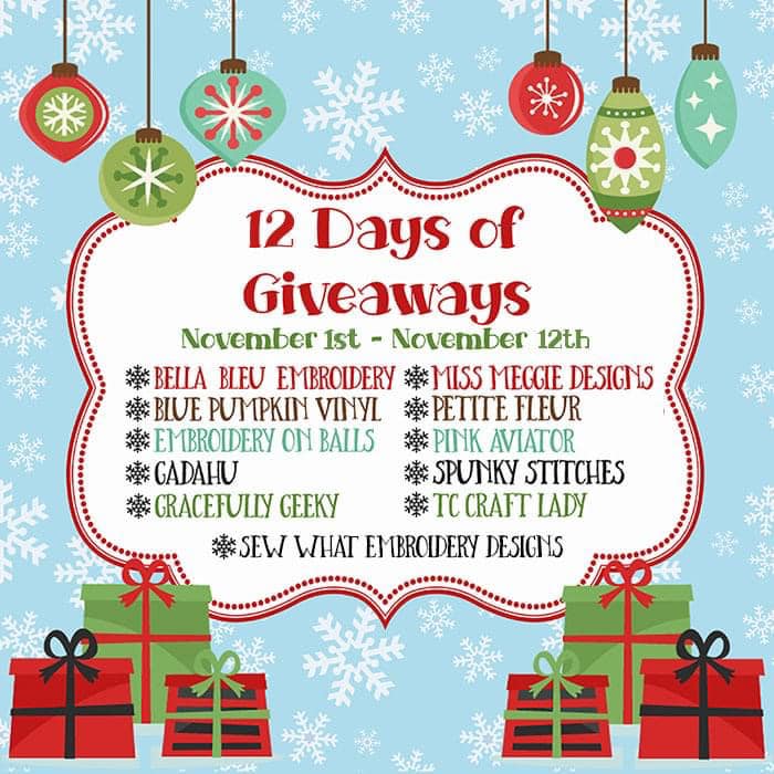 GET READY for the 3rd Annual 12 Days of Giveaways