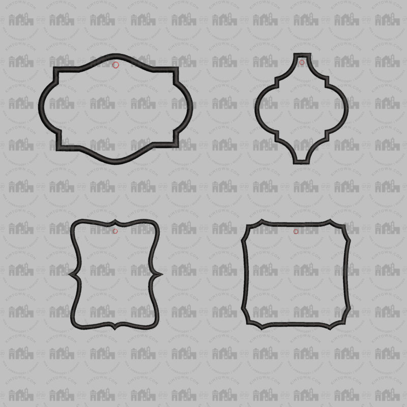 Shapes Ornament Pack IN THE HOOP Embroidery Design – Christmas Machine Embroidery Design - Image 6