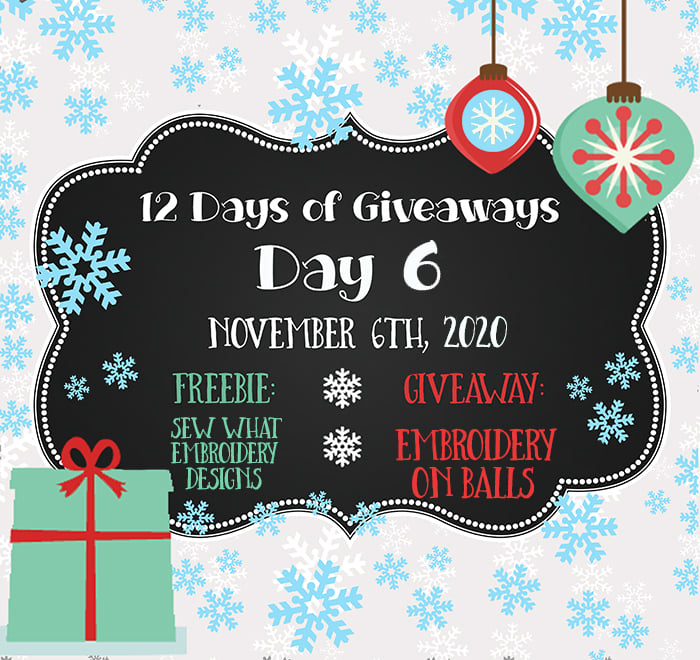 12 Days of Giveaways – Day 6 – 2020