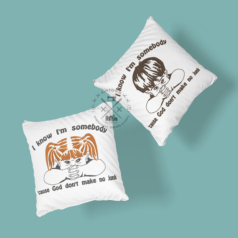 God Don’t Make No Junk – Vintage Machine Embroidery Design