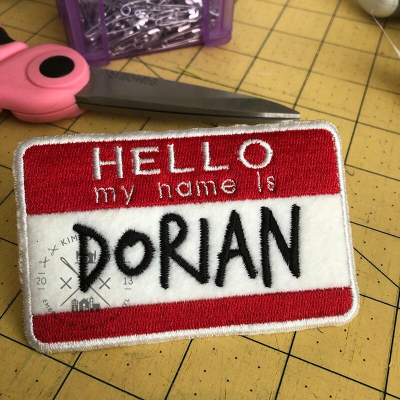 Hello My Name Is - Badge – In The Hoop ITH Machine Embroidery Design - Image 3