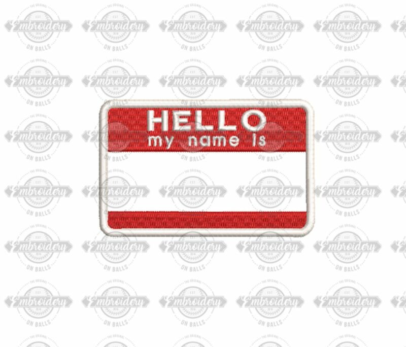 Hello My Name Is - Badge – In The Hoop ITH Machine Embroidery Design - Image 2