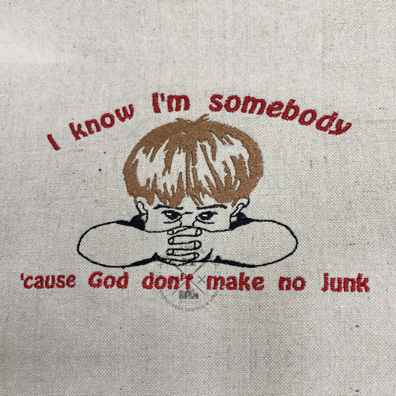 God Don’t Make No Junk – Vintage Machine Embroidery Design - Image 7