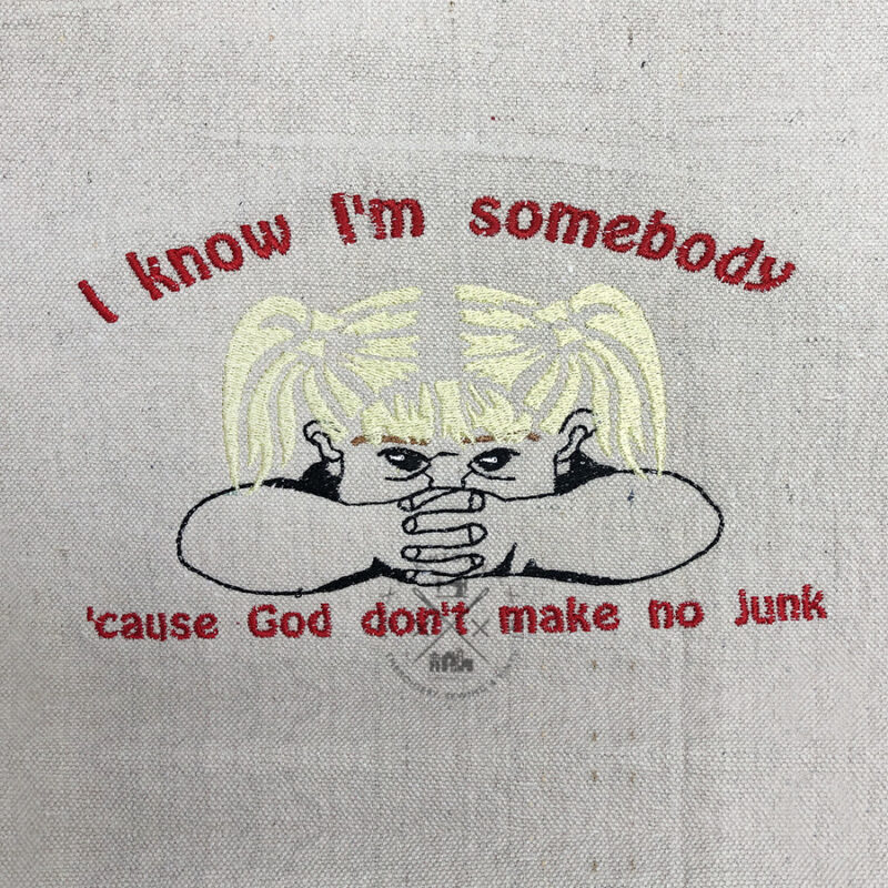 God Don’t Make No Junk – Vintage Machine Embroidery Design - Image 5