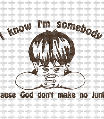 Digital Design - I know I'm Somebody 'cause God don't make no Junk (Boy) - Vintage Design