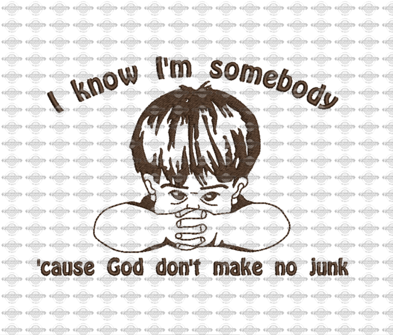 God Don’t Make No Junk – Vintage Machine Embroidery Design - Image 6