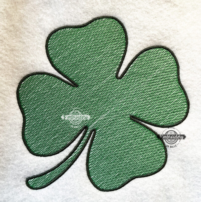 Shamrock Clover Machine Embroidery Design