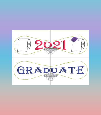 2021 Toilet Paper Graduate Embroidery Design - Baseball Embroidery