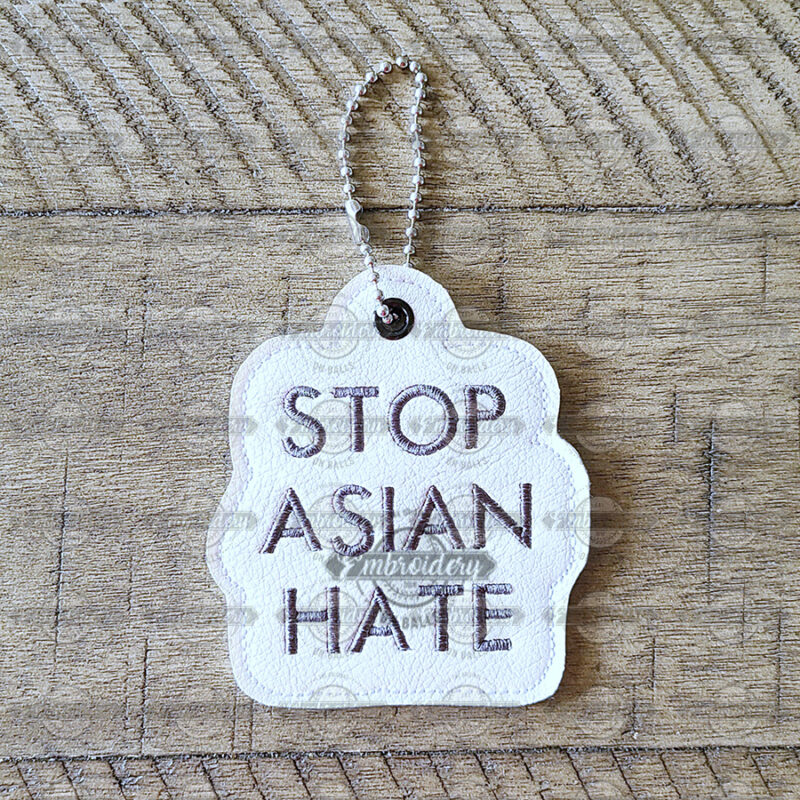 Stop Asian Hate Keyfob Ornament Key Chain
